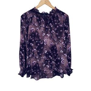 Simply Vera purple floral blouse